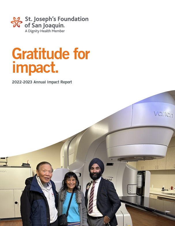 Cover of 2023 Annual Impact Report - Gratitude for Impact