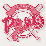 Stockton Ports pink logo