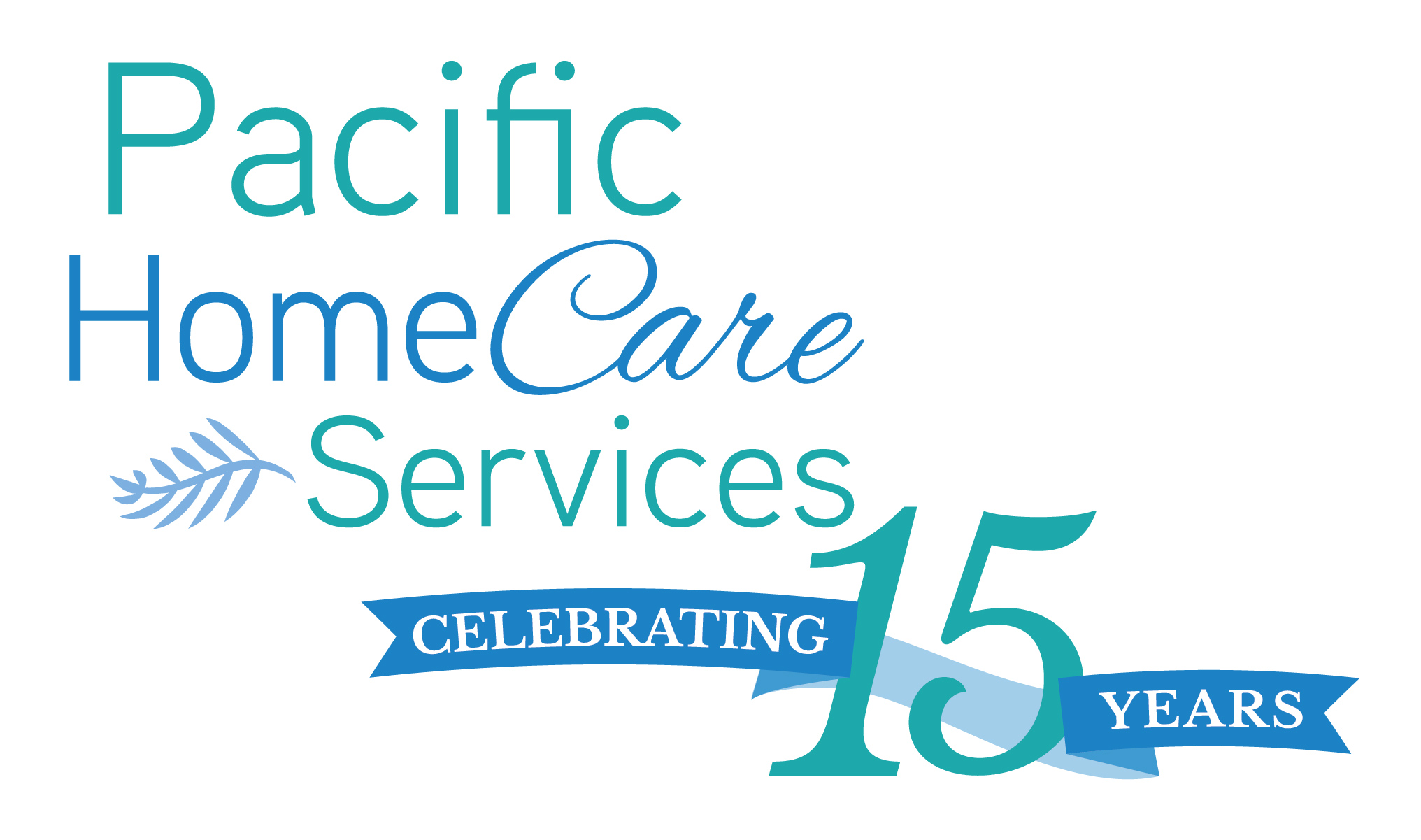 Pacific Homecare Services 15th anniv logo